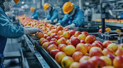 Efficient apple processing in a modern factory setting a look at industrial fruit production