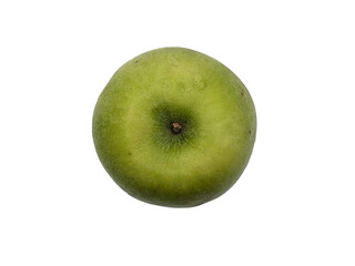 Green apple isolated on white background. Clipping path. Fruit. Mad by me.