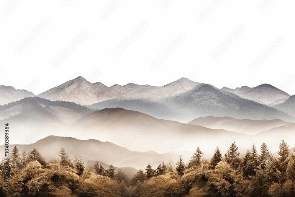 Canvas Prints Mountain range landscape nature backgrounds.