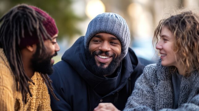 Mixed-race social justice advocates working globally to end homelessness and offer dignified living solutions through policy and community support