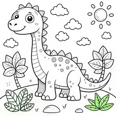 adorable-coloring-pages-dino-edition