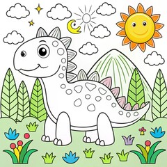 adorable-coloring-pages-dino-edition