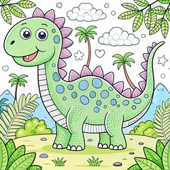 adorable-coloring-pages-dino-edition