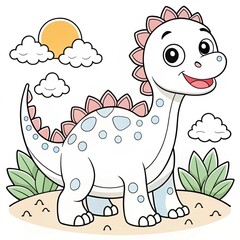 adorable-coloring-pages-dino-edition