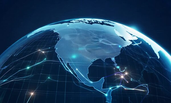 earth globe, global communication network, communication technology, communication concept