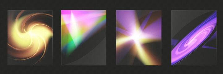 Glass with light effect. Bohemian stained glass.	
