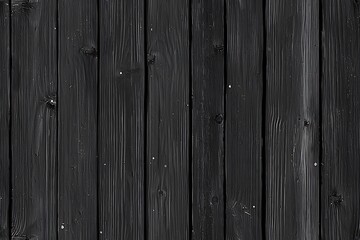 Naklejka premium Black wooden background with dark gray wood planks, seamless
