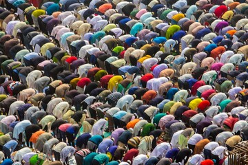 Colorful  waves in the city during second islamic congregation/ijtema in Bangladesh.
The Bishwa...