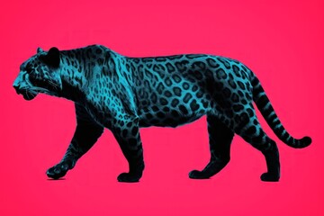 Fototapeta premium Wildlife leopard animal mammal.