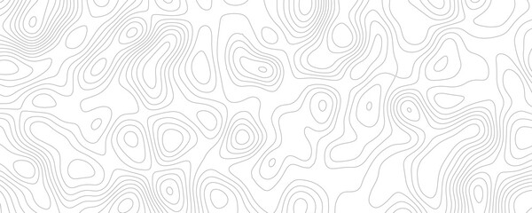 Abstract wavy topographic line pattern with elevation layers for creative use
