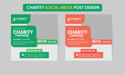 charity Social media post design