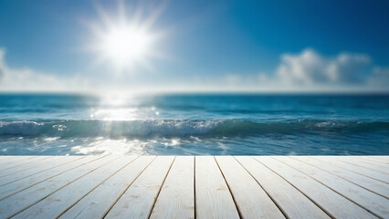 wooden pier on the sea