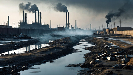 smoke from a factory