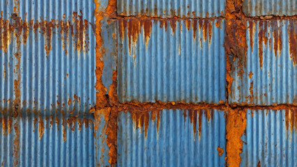 Corroded wall