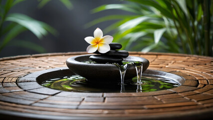 spa still life with zen stones