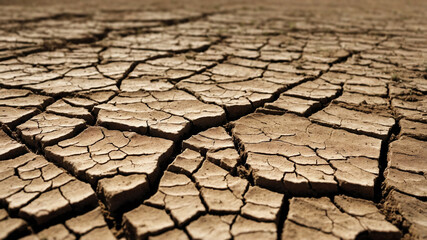 dry cracked soil