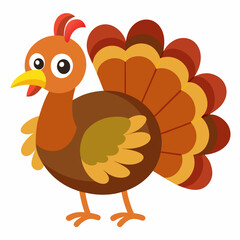 turkey, turkey clipart - pet on a white background