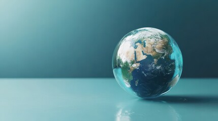 Fototapeta premium World environment and earth day concept with glass globe