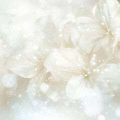 Fototapeta premium Beautiful elegant wedding backdrop with luxurious white lilies