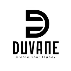 Obraz premium Monogram Lettermark 'D' Brand Logo Design – Modern Minimalist Logo Template for Business Identity and Corporate Branding