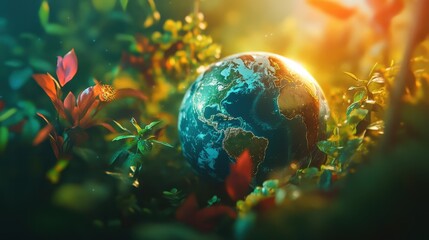 World environment and earth day concept with globe