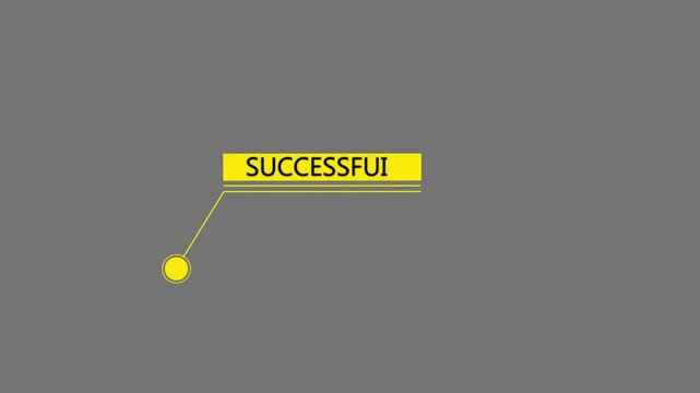 Hitch style tech HUD element with successful text. Call outs titles. Call out bar labels, information call box bars and modern digital info.
