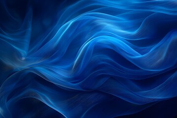 A close up of blue waves on a black background
