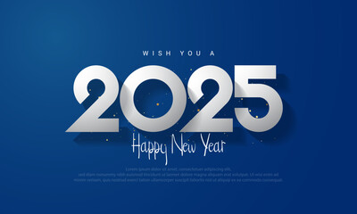 Happy new year 2025 design.