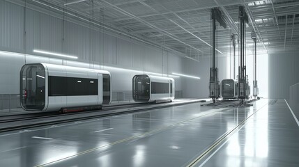Obraz premium Automated Cranes and the Future of Logistics