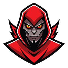 Assassin Head Gaming Mascot Logo Vector  Fierce Esports Avatar Illustration for Stealth and Combat Design
