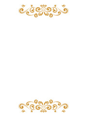 Luxury ornament design with classic style for greeting card.