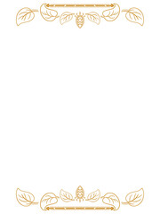 Luxury ornament design with classic style for greeting card.