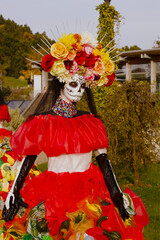 autumn vegetables, halloween, skeleton, exhibition, Halloween performance, day of the dead, fiesta,...