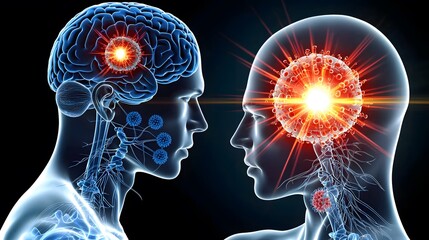 Main Pathophysiology: A visual representation of poliovirus settling in the stomach, damaging nerve cells, and causing muscle paralysis1. 