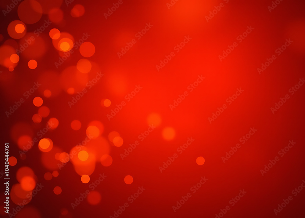 Poster soft gold light on a red soft focus background adds an abstract festive feel to product displays.