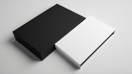 High-quality book slipcase mockup displaying a hardcover book and slipcase in a photorealistic environment. Ideal for showcasing custom designs or special editions.