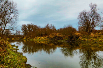 The Bug River in autumn, near Kryłów.