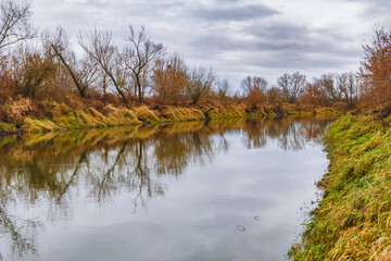 The Bug River in autumn, near Kryłów.