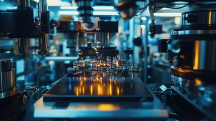 A cutting-edge quantum computing laboratory, advanced facility with quantum processors and cryogenic cooling systems, Quantum computing style