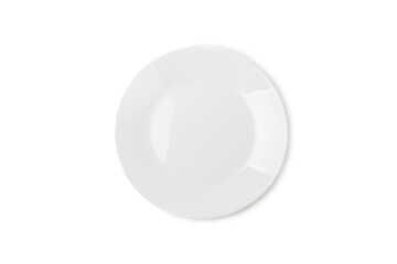 Washing dirty plate with sponge isolated on white background. Concept of washing dishes. Clean plate.Cleaning sponge to clean up and washing food stains and dirt on dish after eating meal.