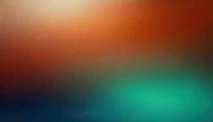 Obraz premium Dynamic Gradient Fusion. Bold and Textured Transition from Fiery Red Orange to Cool Teal, Offering a Striking Visual Backdrop with Rich Color Depth and Subtle Textures, Ideal for Modern Branding 