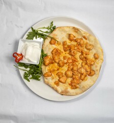 traditionelle afghanische Gerichte im Restaurant 