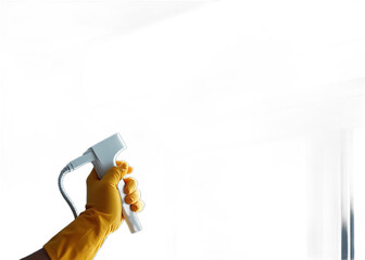 Air conditioning cleaning service with water spray, ideal for home maintenance or service industry themes.