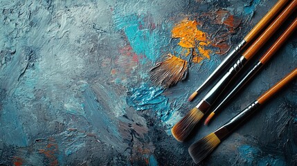 for drawing on the palette, copy space