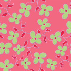 flower, pattern, seamless, floral, wallpaper, vector, design, nature, decoration, leaf, spring, art, flowers, illustration, pink, summer, texture, textile, ornament, backdrop, fabric, plant, vintage, 