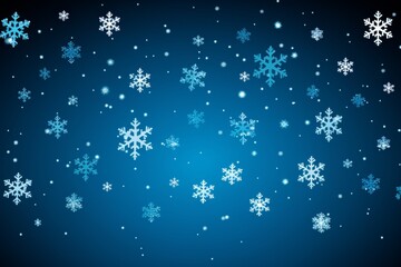 Delicate white snowflakes scattered across a background to enhance winter atmosphere