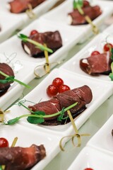 Meat Slice with Berry on Skewer