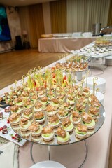 Assorted Canapés at Banquet
