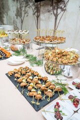 Assorted Canapés at Banquet