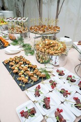 Assorted Canapés at Banquet